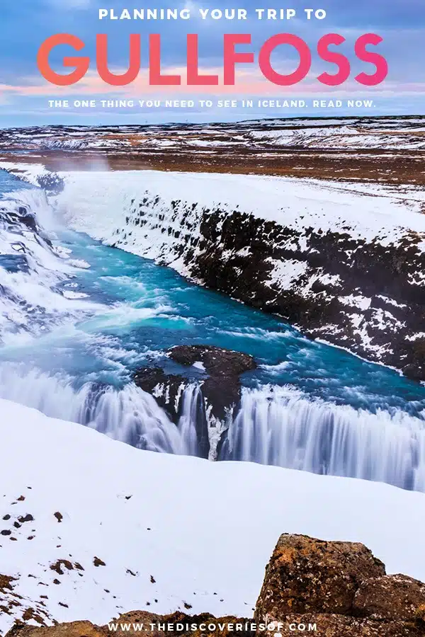 Gullfoss Frozen Waterfall 
