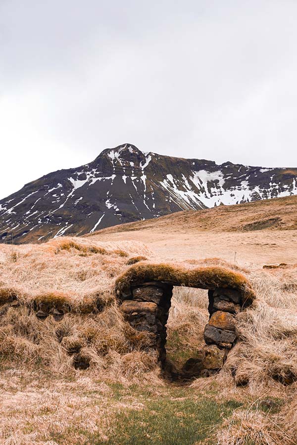 Turf house in Iceland 