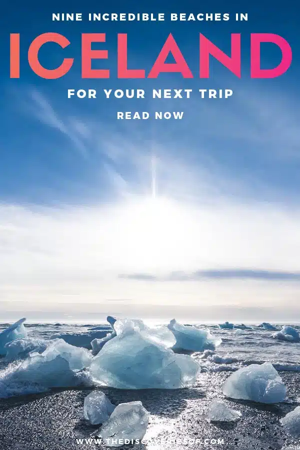 Glacier Lagoon Beach Iceland