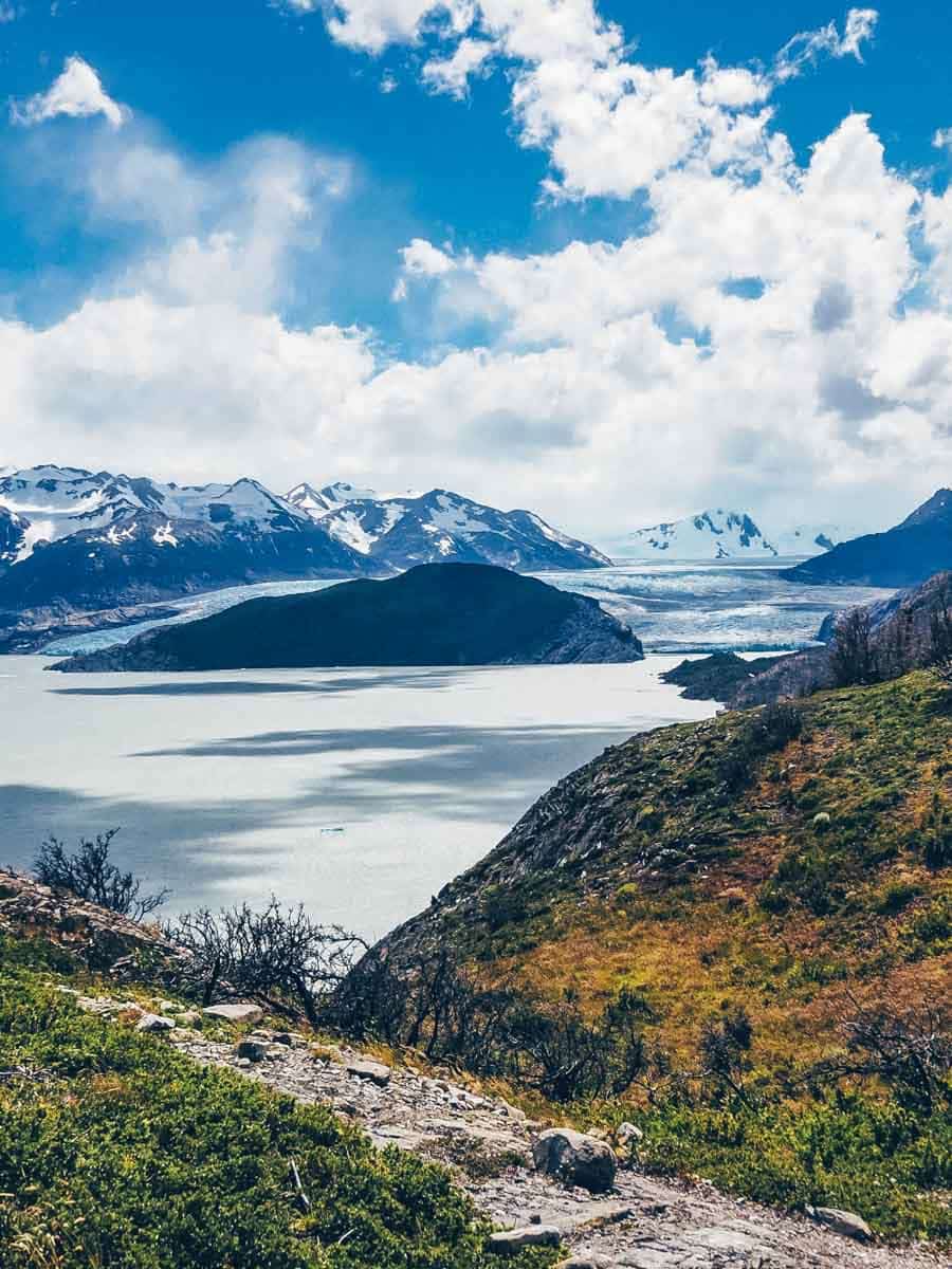 Overlooking Lago Grey Torres del Paine