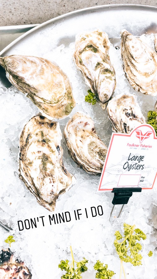 Oysters in Jersey