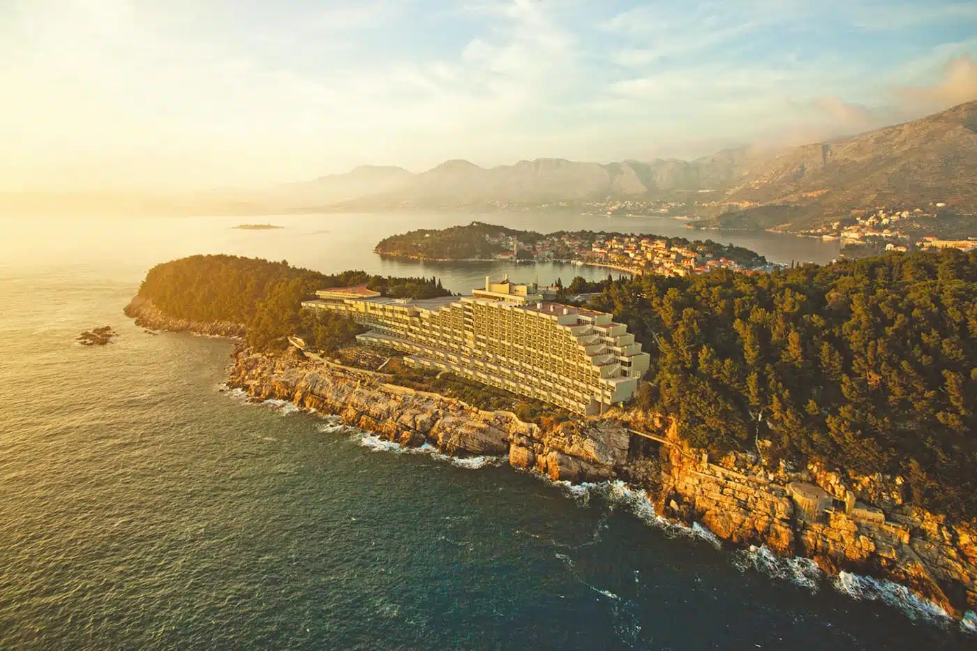 Aerial view of Cavtat & surrounding peninsula