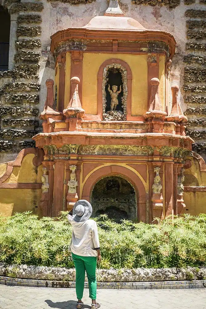 The water organ in the Alcazar gardens