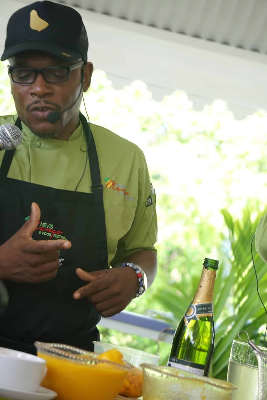 Chef Michael Harrison at the Mango Festival