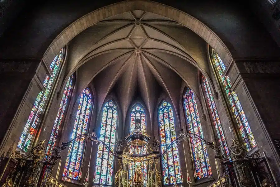 Inside the Cathedral Notre Dame 