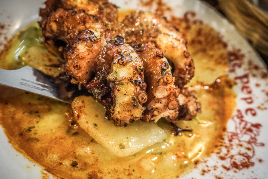 Grilled Octopus at Cortijo de Pepe