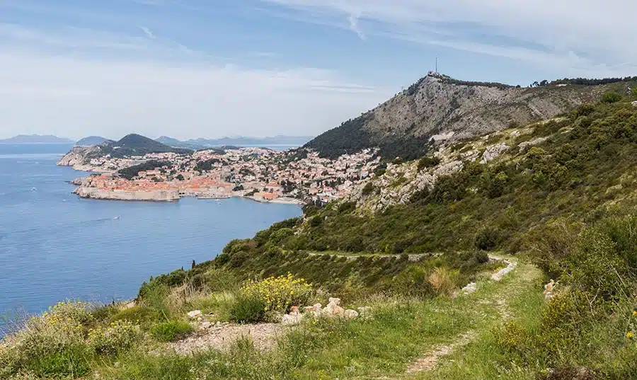 View of Dubrovnik from Park Orsula