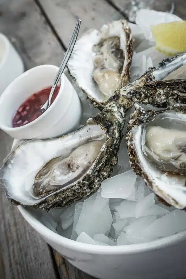 Oysters at Fiskebar. 