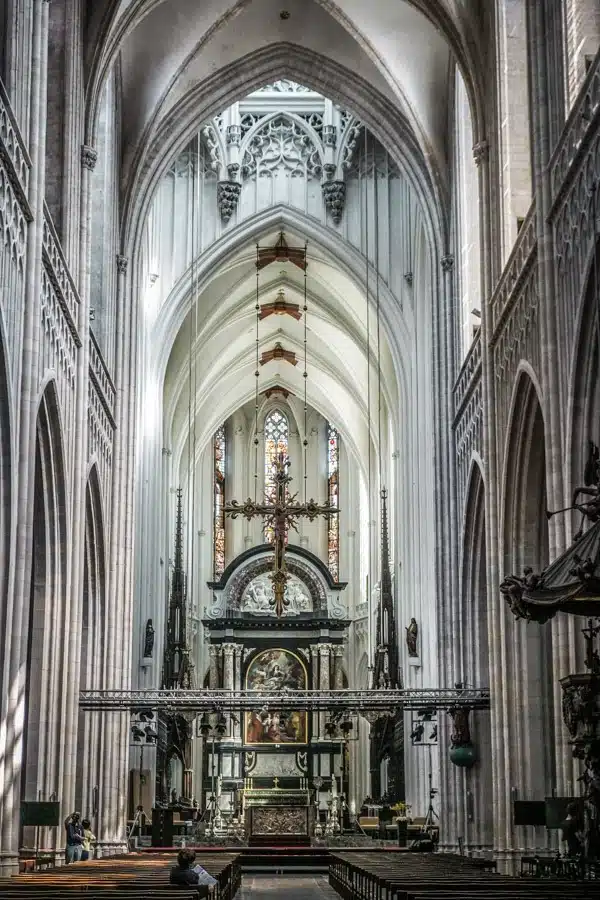 Inside the Cathedral of Our Lady. 