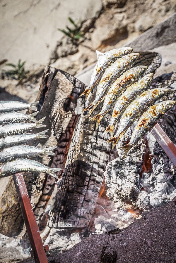 Barbecued sardines, Andalucian style 