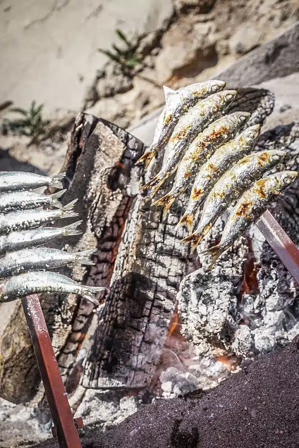 Barbecued sardines, Andalucian style