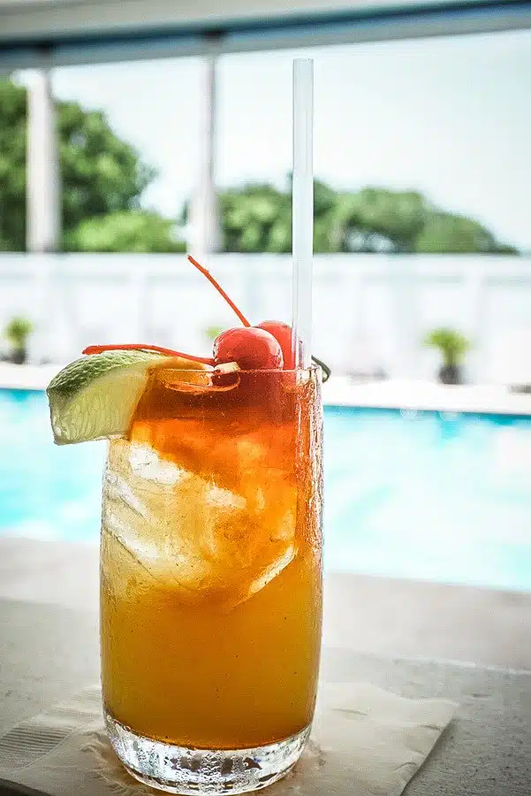 Rum Punch at the Montpelier Nevis