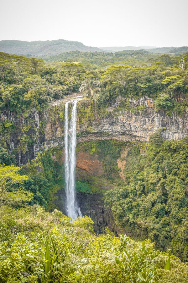 Chamarel Waterfalls in Mauritius are one of the country's most unique travel destinations. Here's why you need to visit these gorgeous falls. Africa I Mauritius #traveldestinations #travel #nature #mauritius