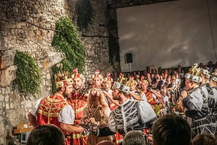 Moreska fight in Korcula, Croatia.