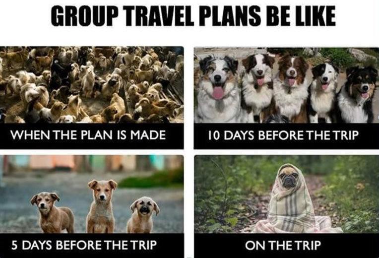 tour planning funny memes