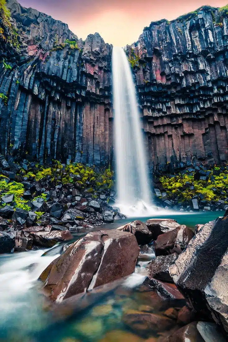 Waterfall in Iceland