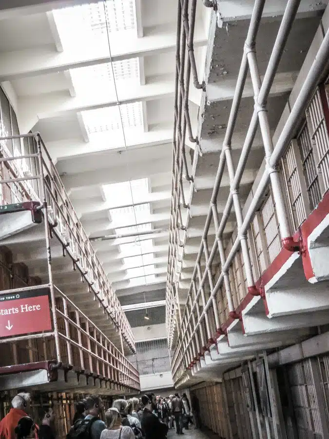 Inside Alcatraz Prison. An amazing San Francisco travel itinerary packed with things to do in your San Francisco trip. #travel #california #thediscoveriesof