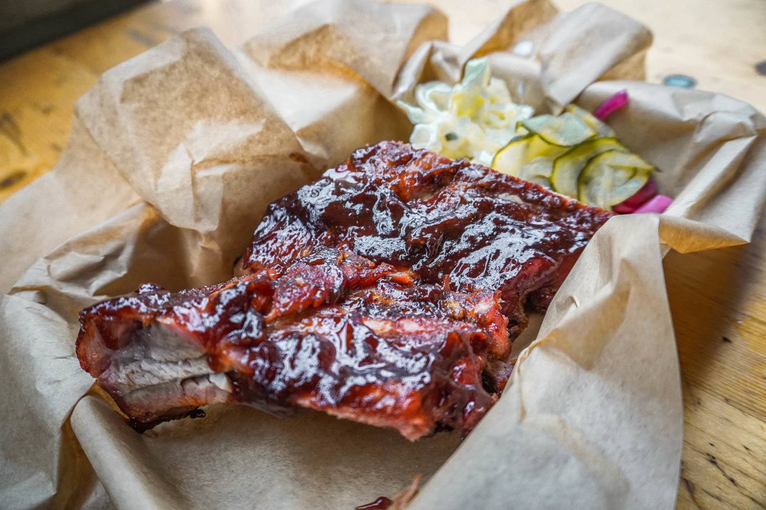 Ribs at Deuxporcs, Reffen Food Market Copenhagen