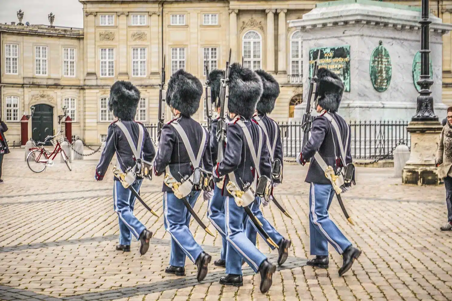Changing of the guard at Amalienborg