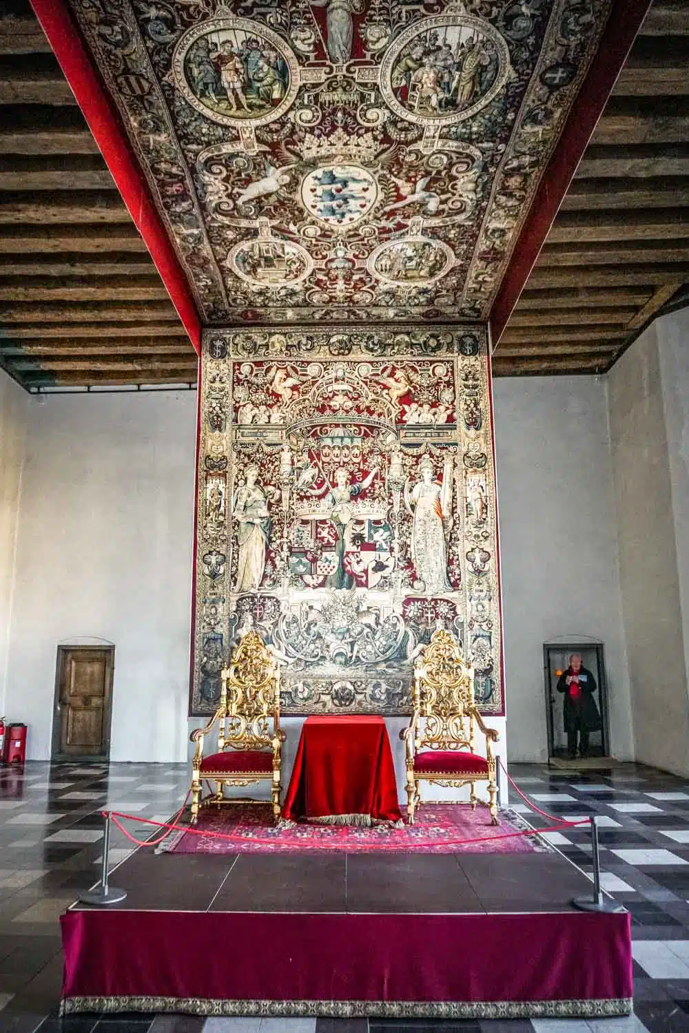 The Throne Room in Kronborg Hamlet Castle Copenhagen