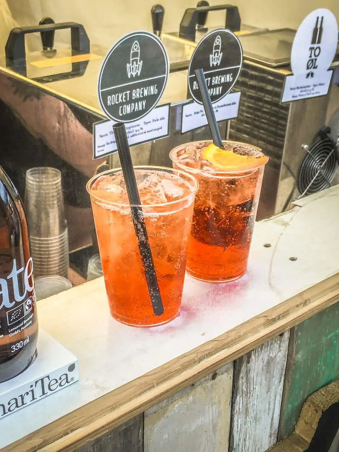 Aperol Spritz at Copenhagen food market Kodbyens