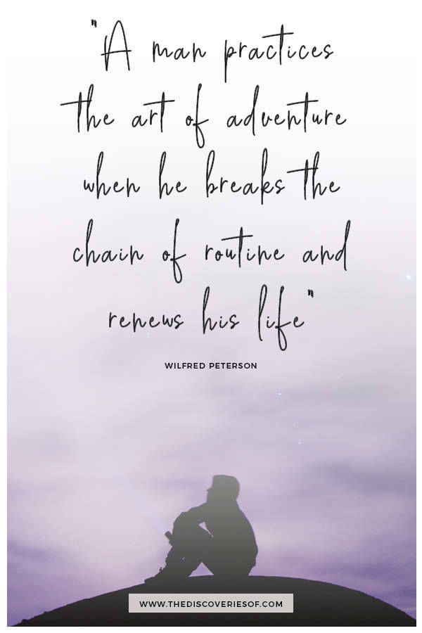 A Man Practices the Art of Adventure