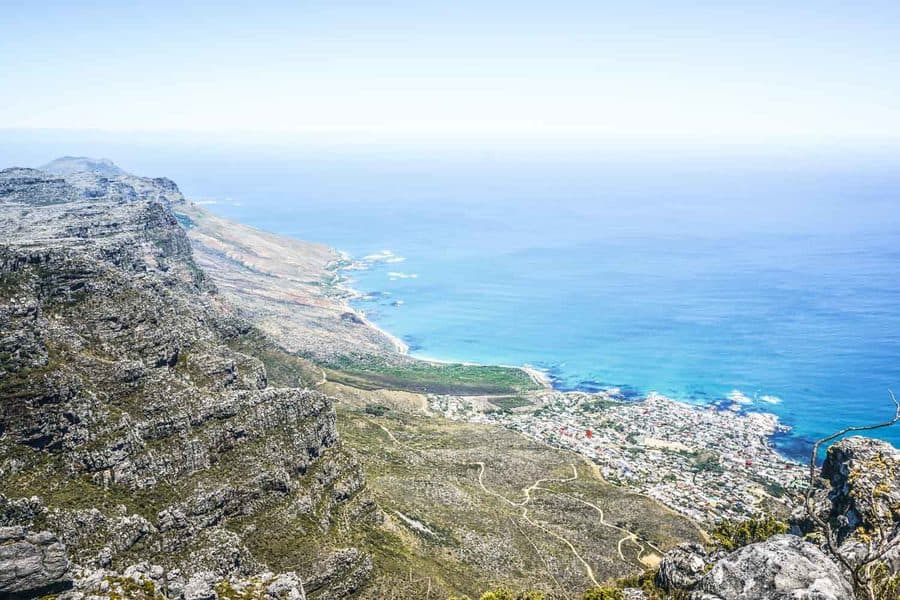 Views from the top of Table Mountain, Cape Town
