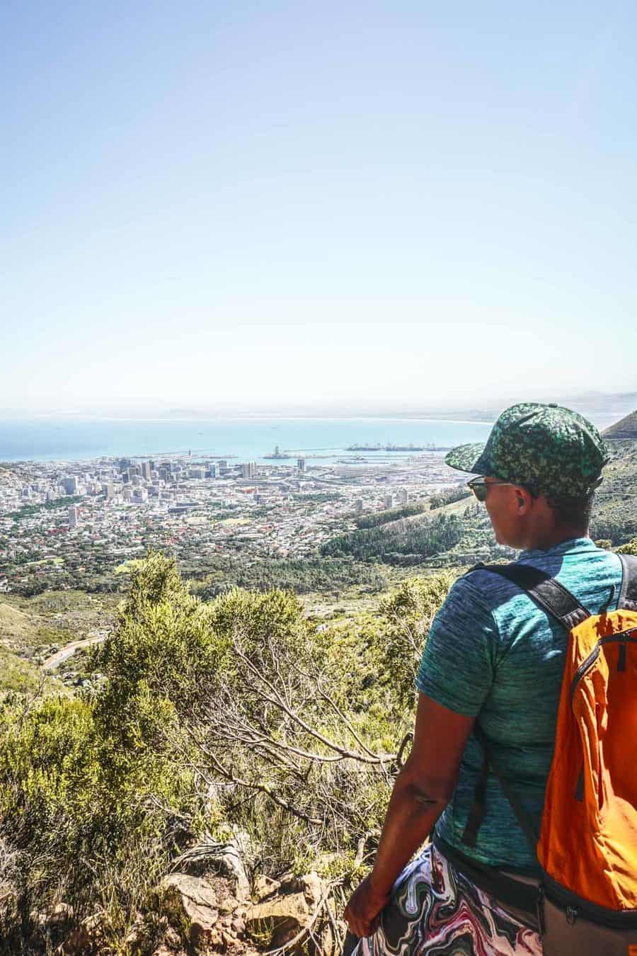 Hiking to the top of Table Mountain up Plattenklip Gorge