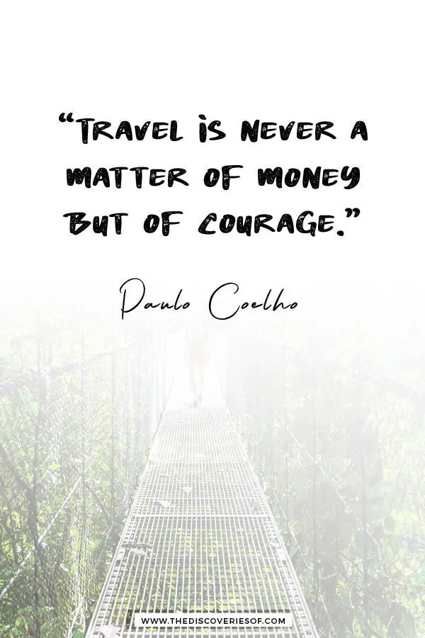 Travel is never a matter of money