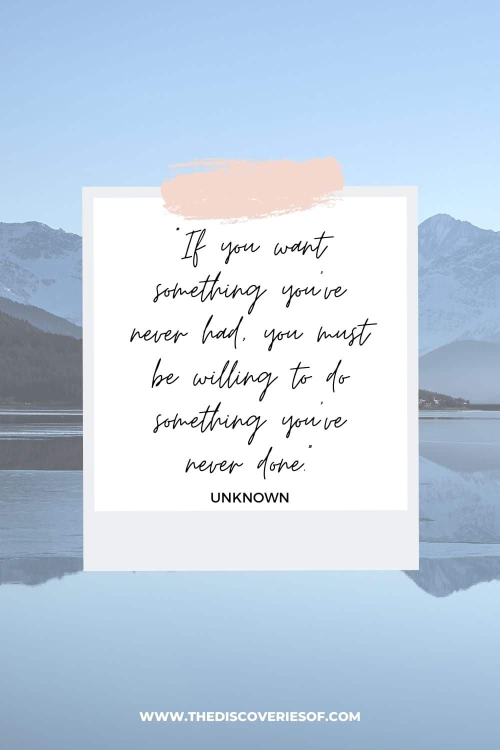 if you want something