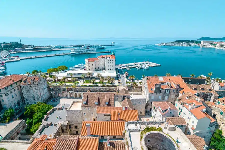 View of Split, Croatia from above