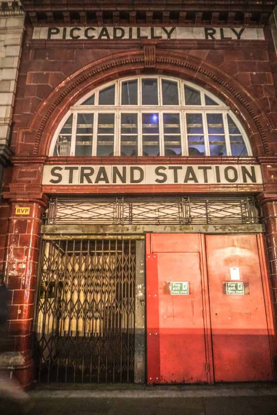 Ghost Stations of the Underground - Strand Station