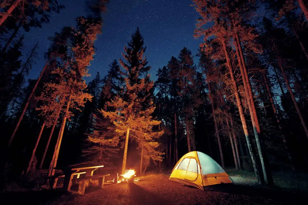 Camping in Banff