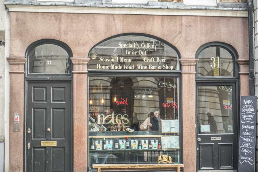 Notes Coffee Shop Covent Garden