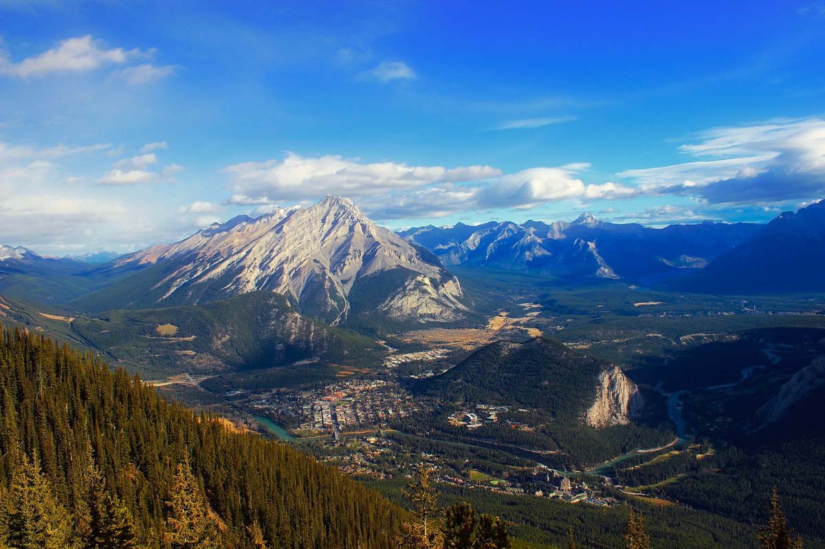 Aerial View of Banff