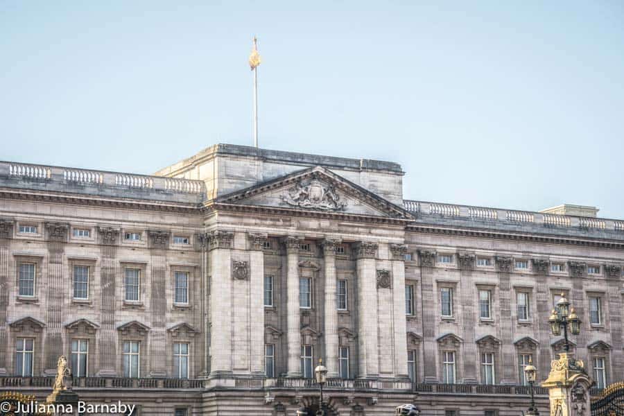 The Royal Standard Flying Above Buckingham Palace