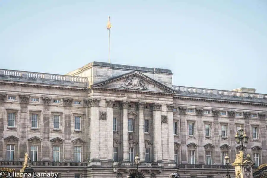 The Royal Standard Flying Above Buckingham Palace