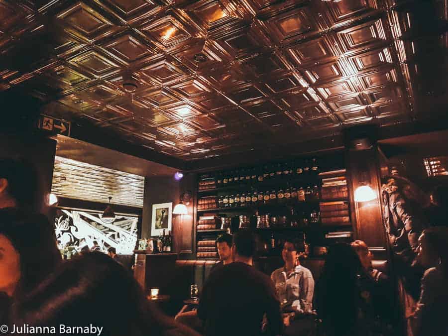Inside the bar