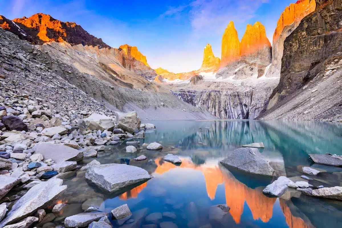 Torres del Paine at Sunrise