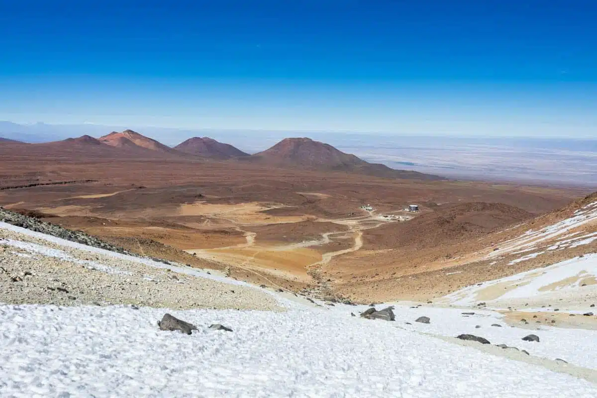 Snowfield on Cerro Toco