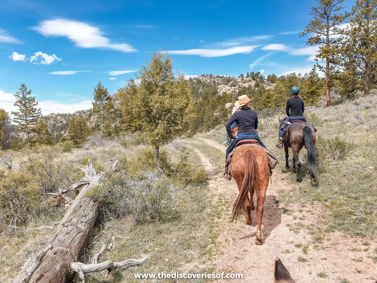 Riding at Sundance Trail Ranch Colorado