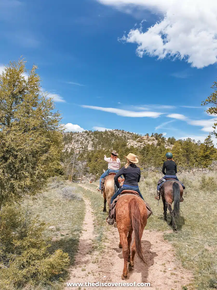 Riding on the plains