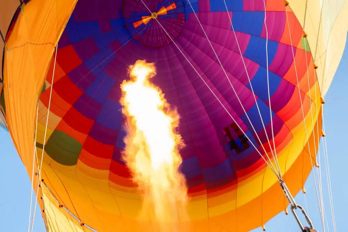 Firing the Hot Air Balloon Scottsdale