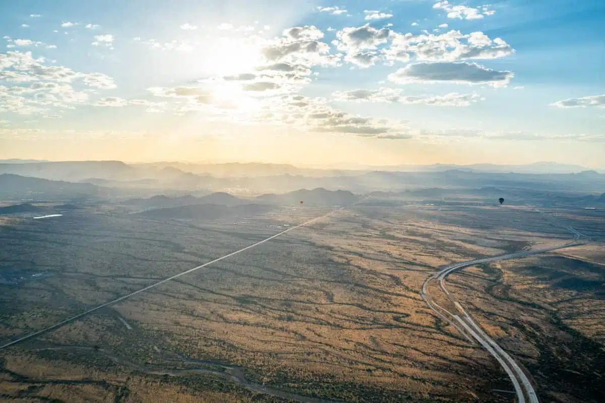 View from Hot Air Balloon Scottsdale