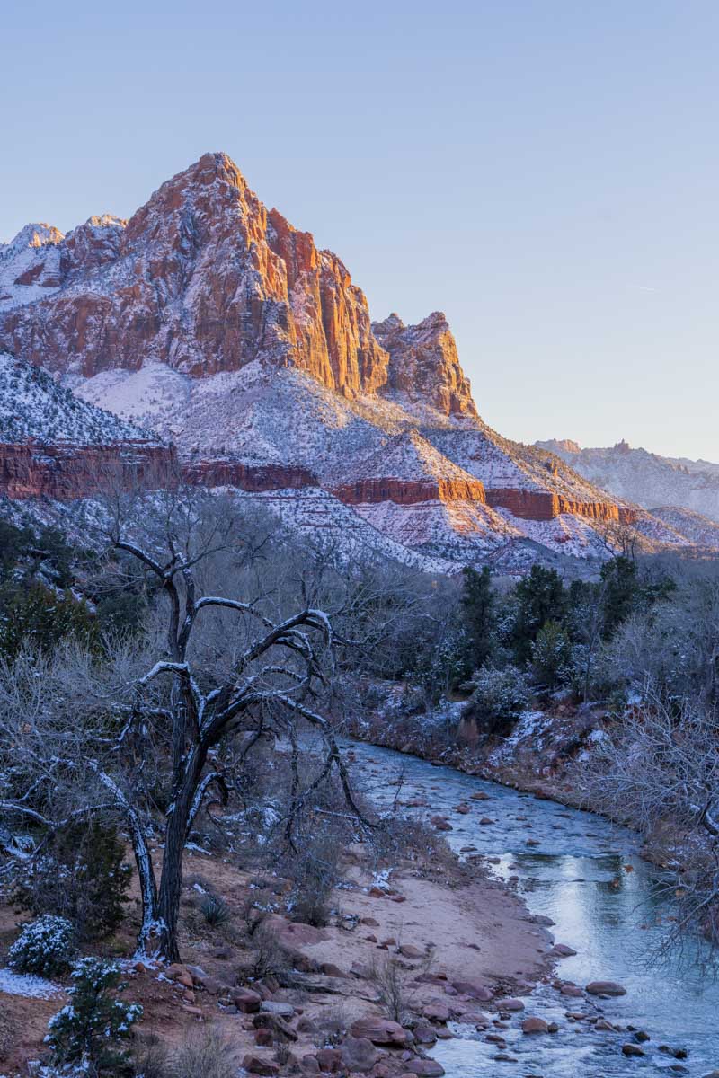Zion in Winter