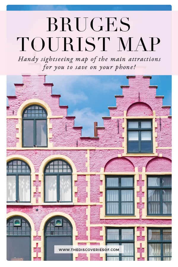 Bruges Map A Handy Tourist Map of Brugge’s MustSee Attractions — The