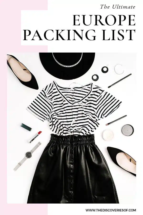 Europe Packing List - What to Pack