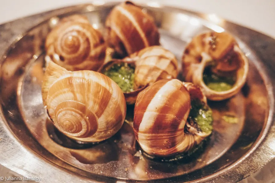 Escargots at the Hotel de France