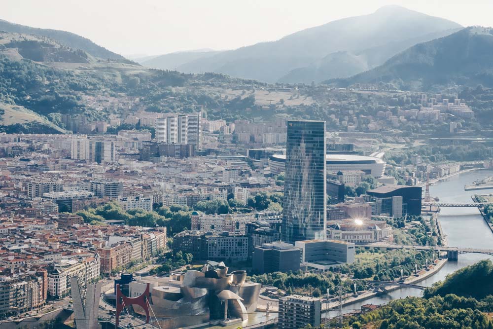 Views from the top of Funicular Artxanda