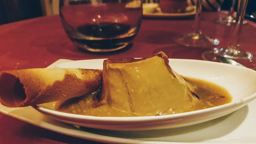 Flan at Casa Rufo Bilbao